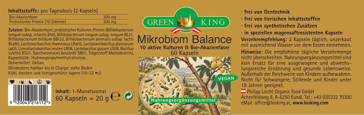 Mikrobiom Balance, 60 magensaftresistente Kapseln