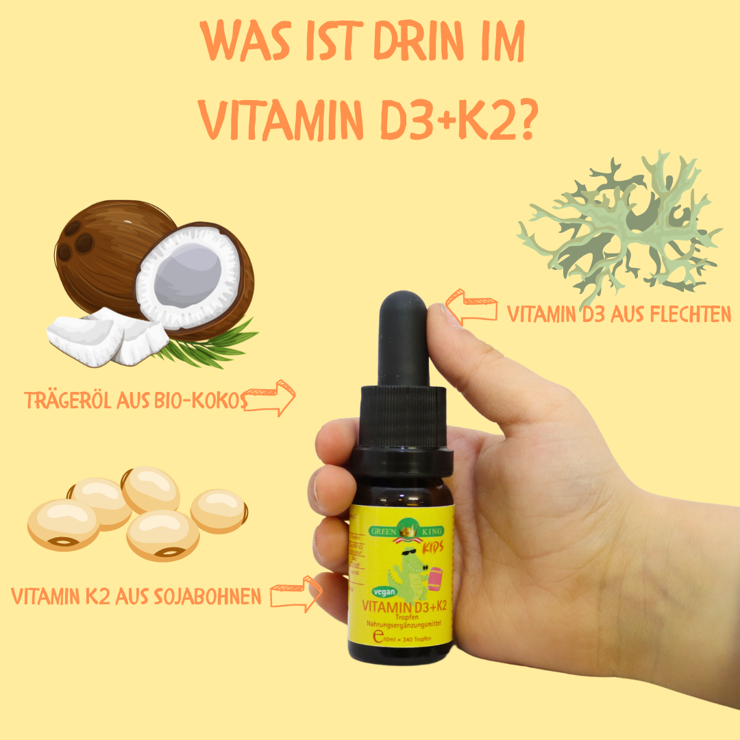 Vitamin D3+K2 für Kinder