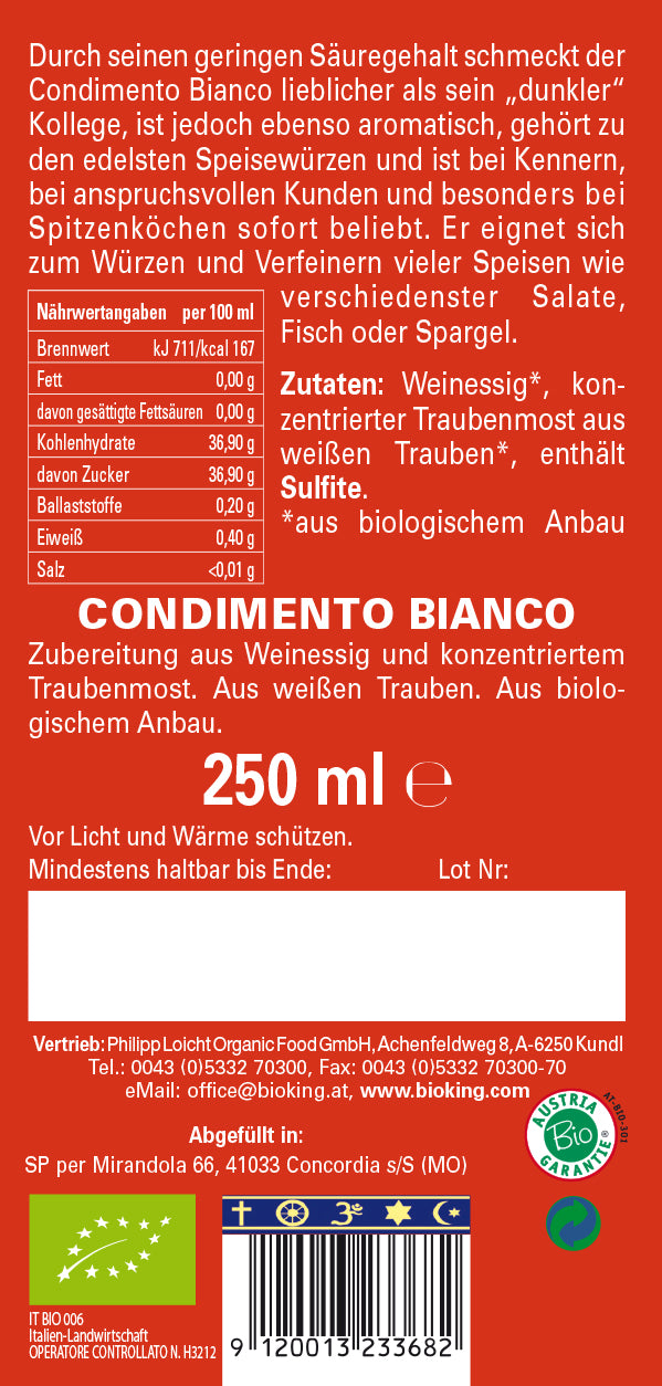 Bio Condimento Bianco
