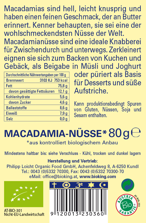 Bio Macadamia