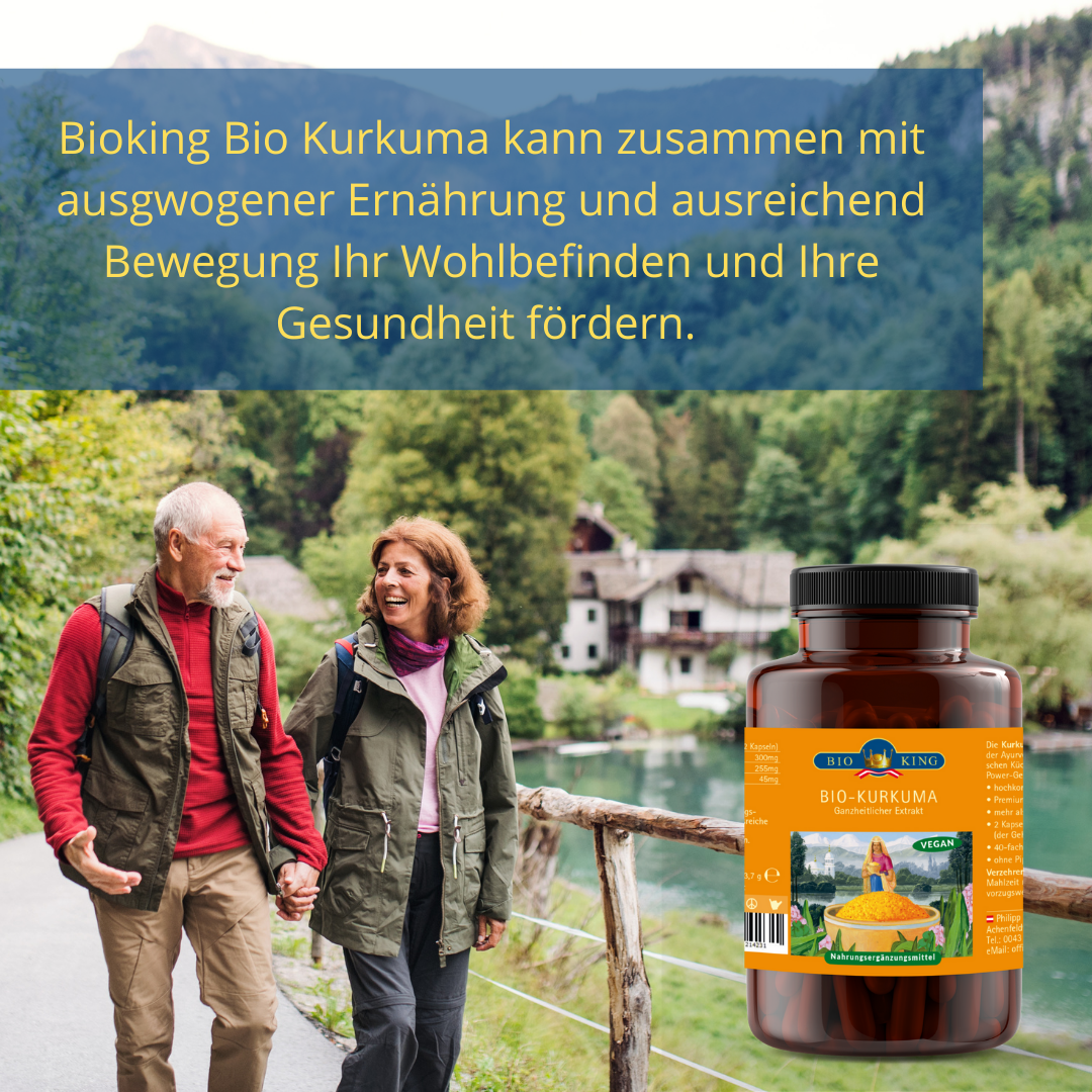 Bio Kurkuma, ganzheitlicher Extrakt in 60 Kapseln