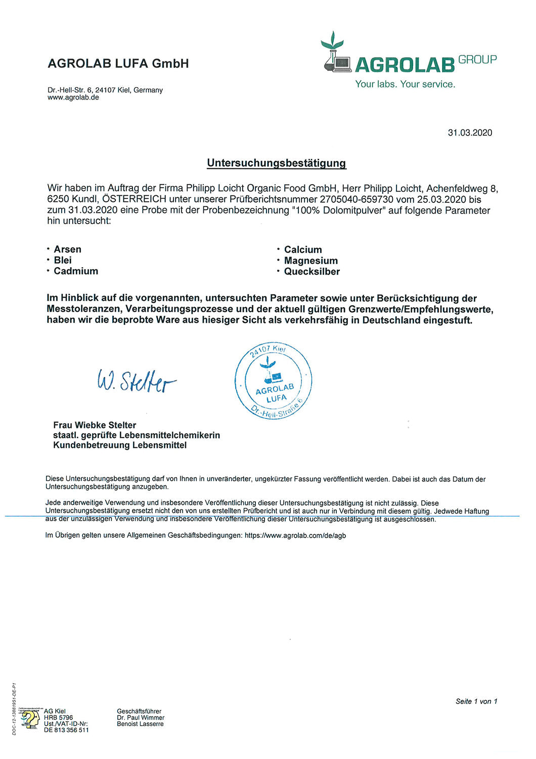 Calcium & Magnesium Kapseln , aus Urmeer-Korallen