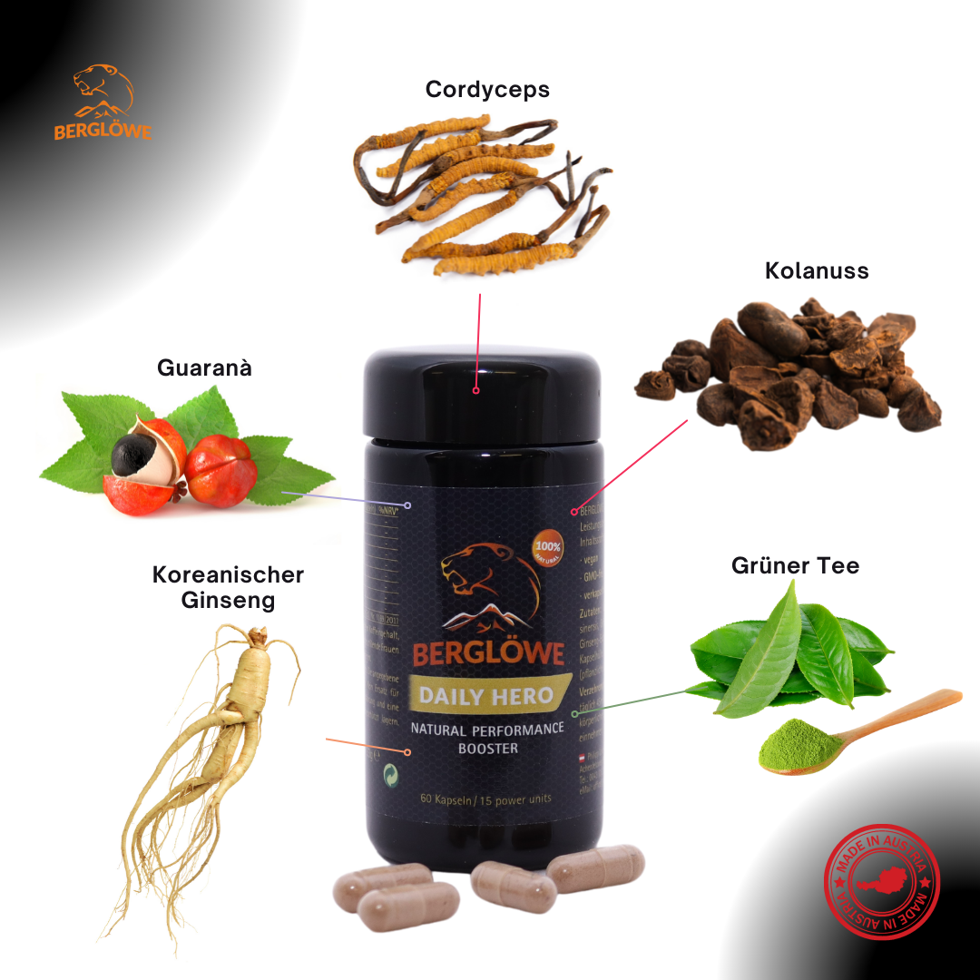 Berglöwe Daily Hero - Natural Performance Booster, 60 Kapseln