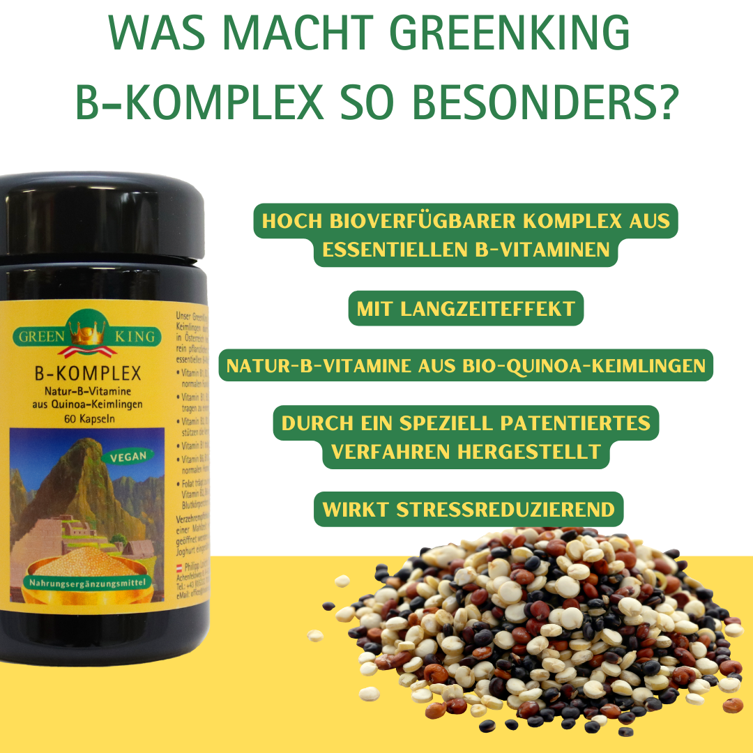 Natürlicher Vitamin B-Komplex, 60 Kapseln