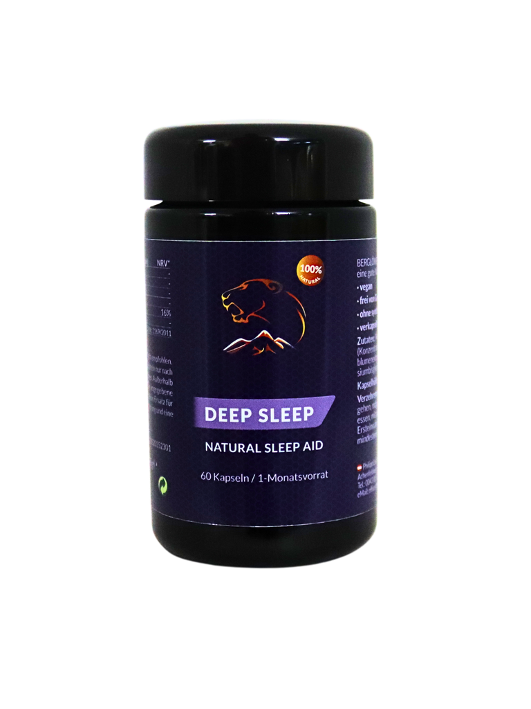 Berglöwe DEEP SLEEP, Natural Sleep Aid, 60 Kapseln