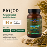 BioKing Bio Jod – natürliches Jod aus Kelp-Algen, 150 µg pro Kapsel