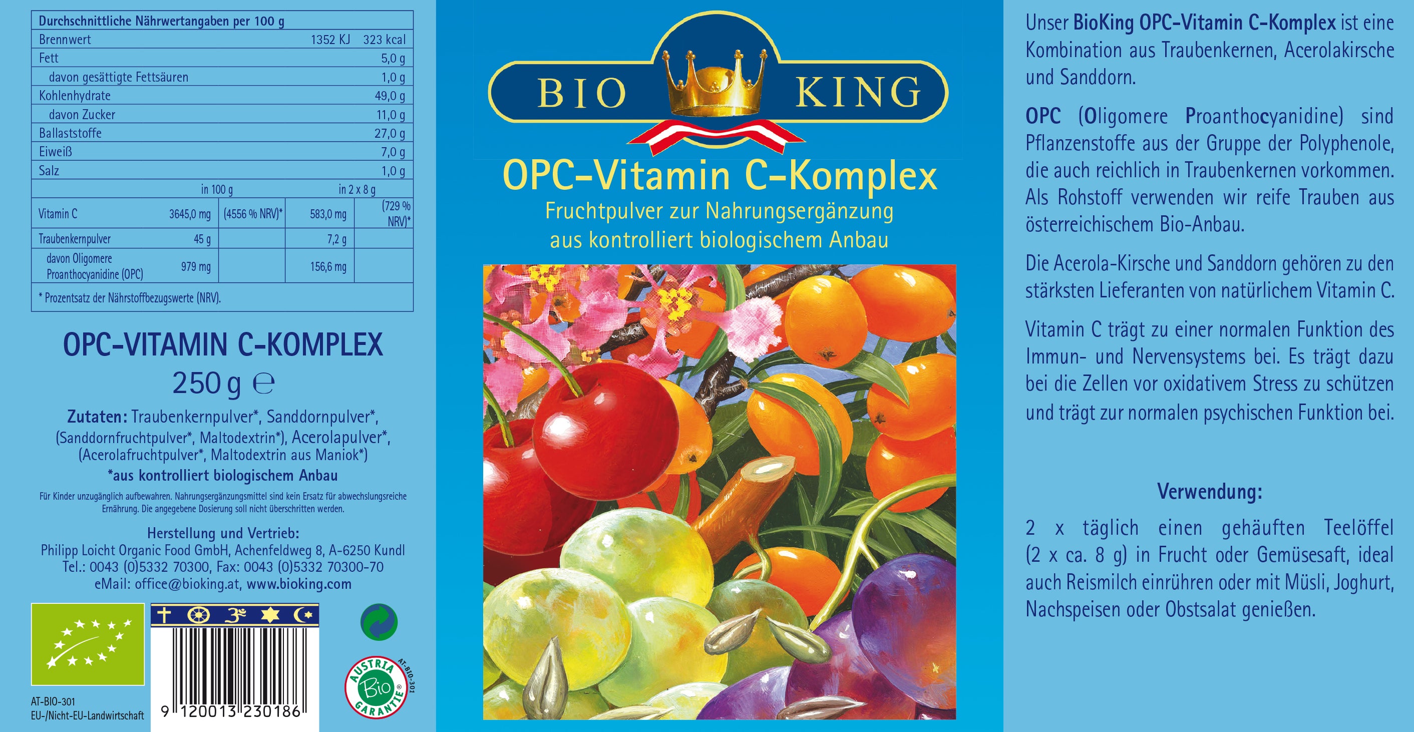 Bio OPC Vitamin C-Komplex, Pulver