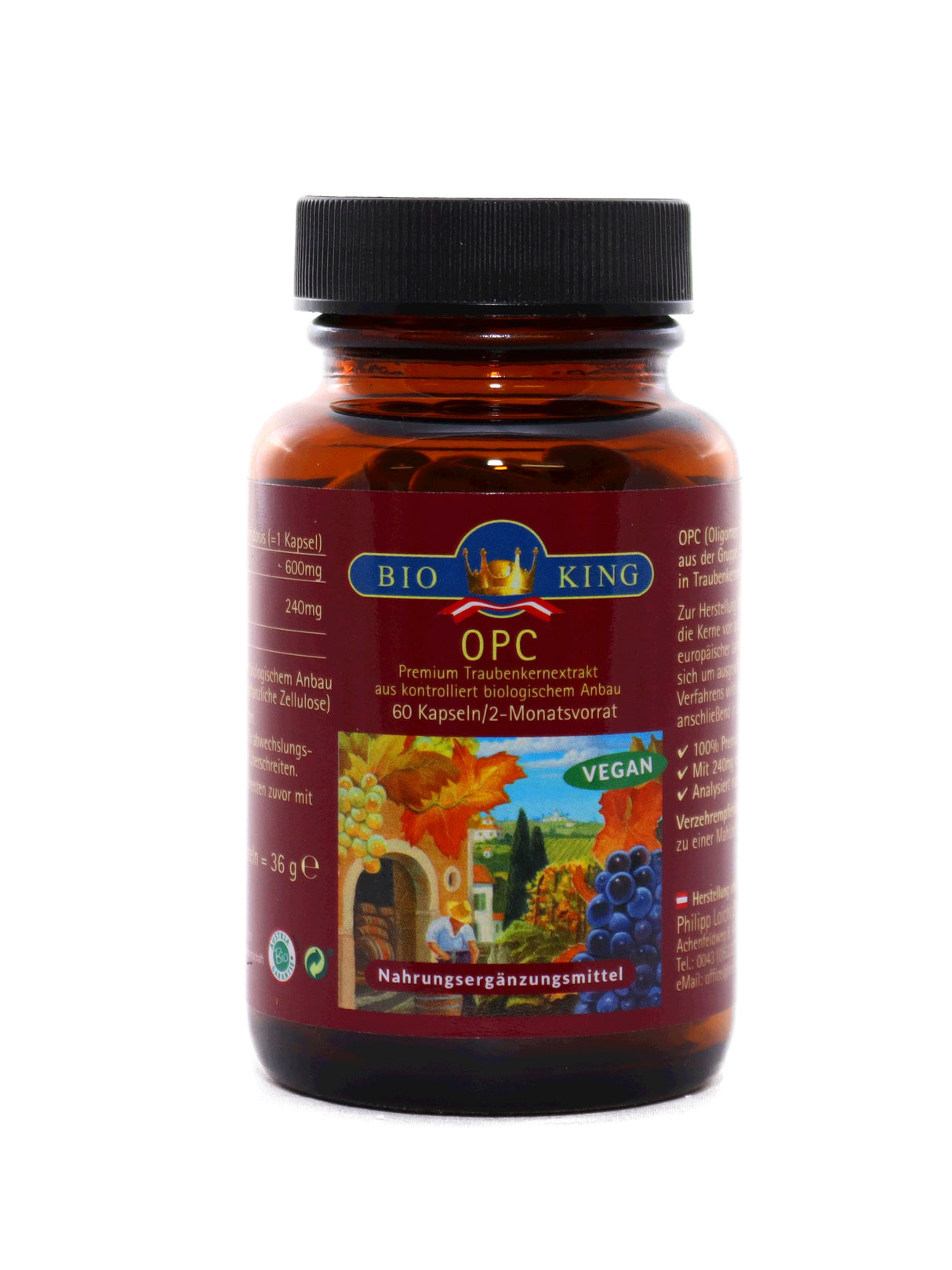 Bio OPC Traubenkernextrakt, 60 Kapseln