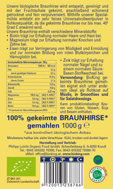 Bio Braunhirse 100% gekeimt, Vollwertpulver