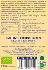 Bio Frühstücksbrei, Porridge Apfel-Zimt