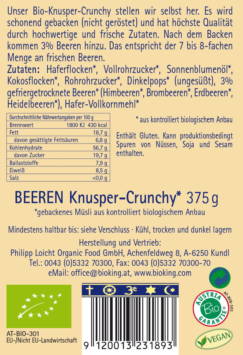 Bio Crunchy Beeren