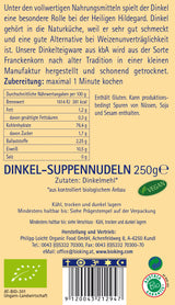 Bio Dinkel-Suppennudeln