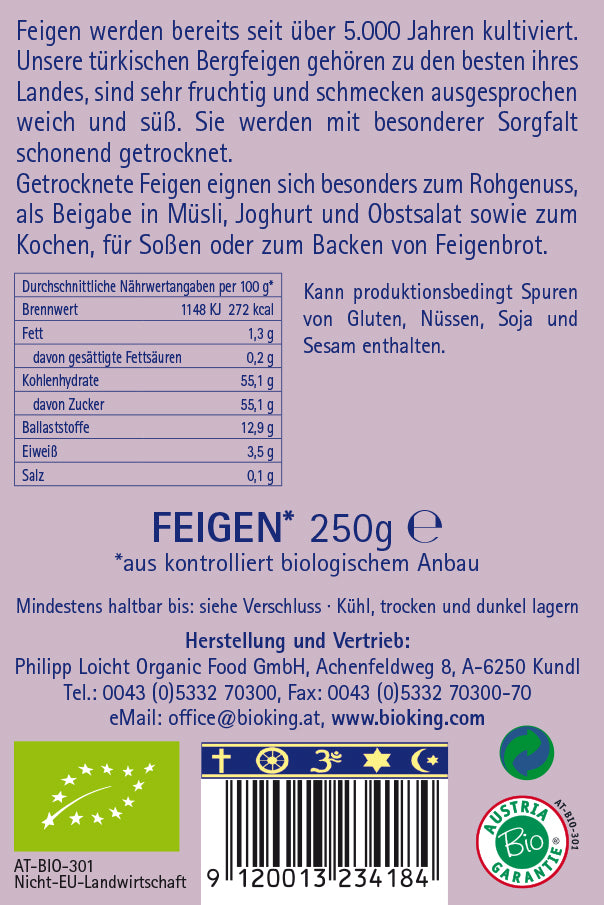 Bio Feigen, getrocknet