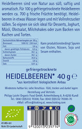 Bio Heidelbeeren, gefriergetrocknet