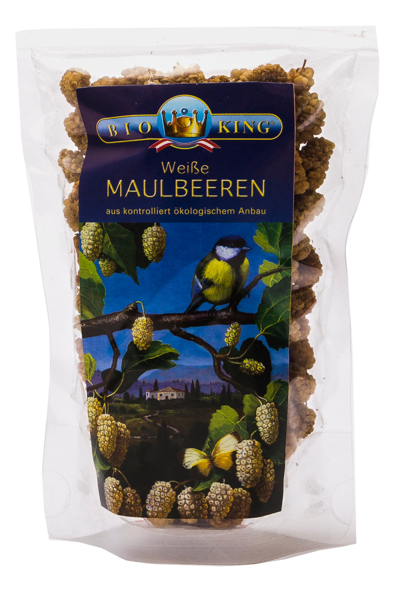 weiße Bio Maulbeeren, getrocknet
